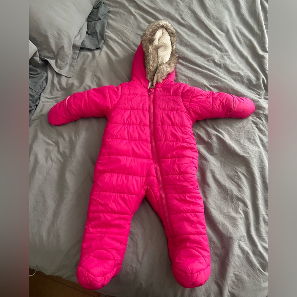 6-12 month girls snowsuit
